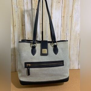 Dooney & Bourke Black and Cream Tote Bag